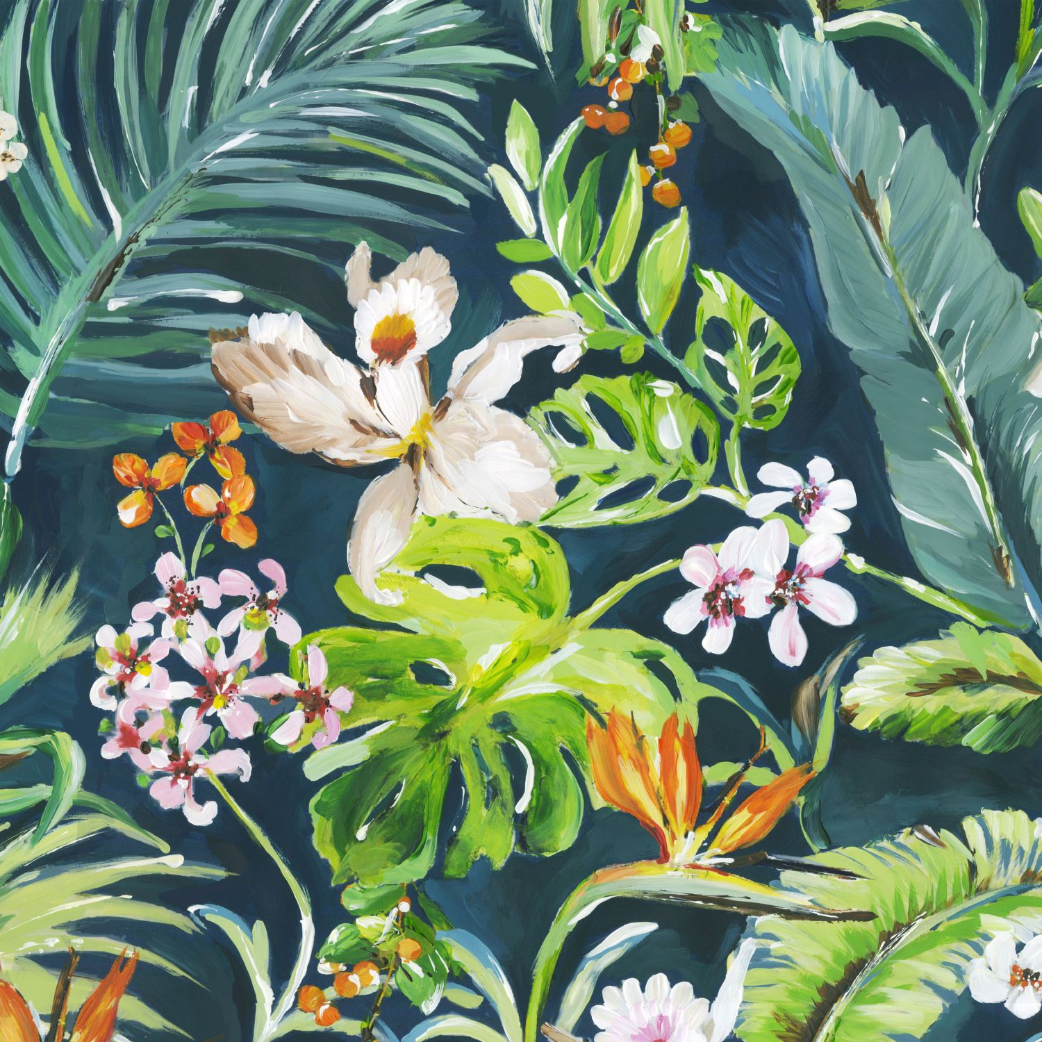 Origin Wallcoverings tropi roheline fototapeet