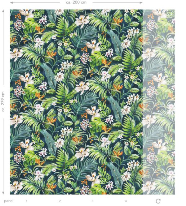 Origin Wallcoverings tropi roheline fototapeet