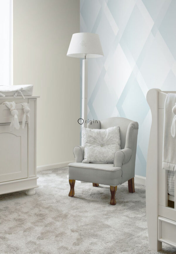 Origin Wallcoverings fototapeet gradient rombimotiiv - pastelsinine ja mündiroheline