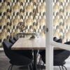 Origin Wallcoverings mitte-kootud tapeet XXL rohumatt graafiline 3D must, beež ja kreembeež