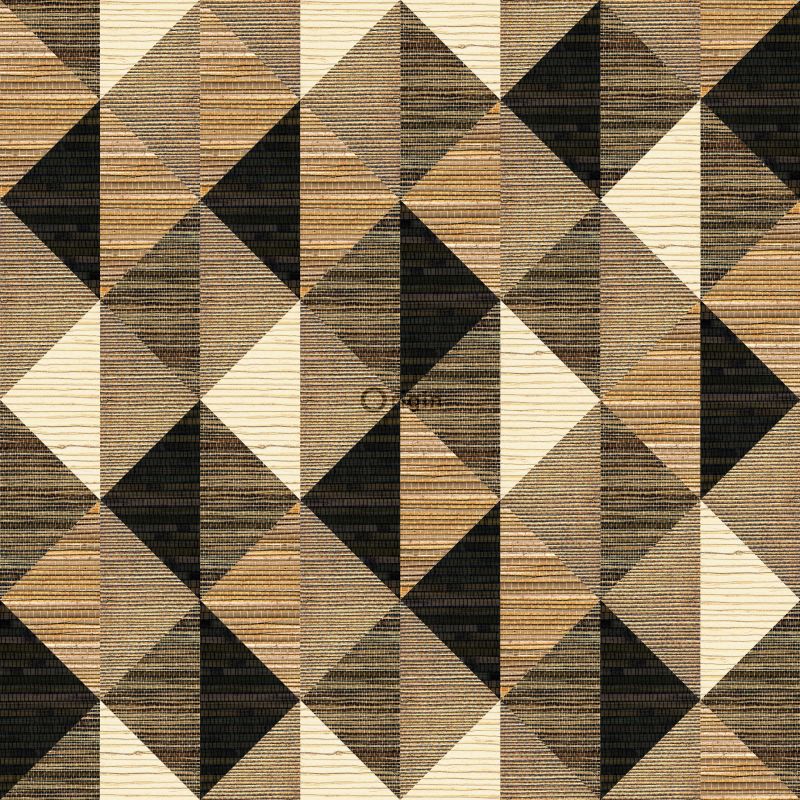 Origin Wallcoverings mittekoeline XXL tapeet rohumatt graafiline 3D must, pruun ja beež