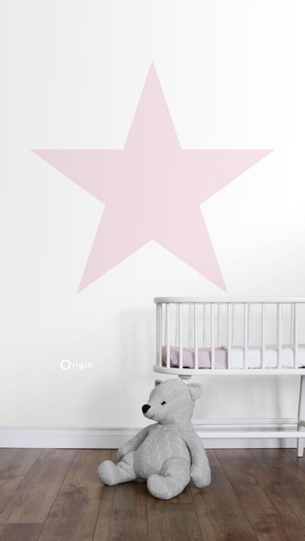 Origin Wallcoverings seinafototapeet tähed pehme roosa