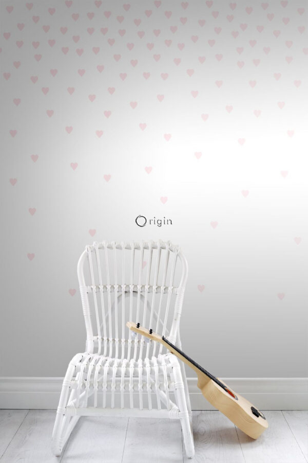 Origin Wallcoverings fototapeet konfettisüdamed - pehme roosa