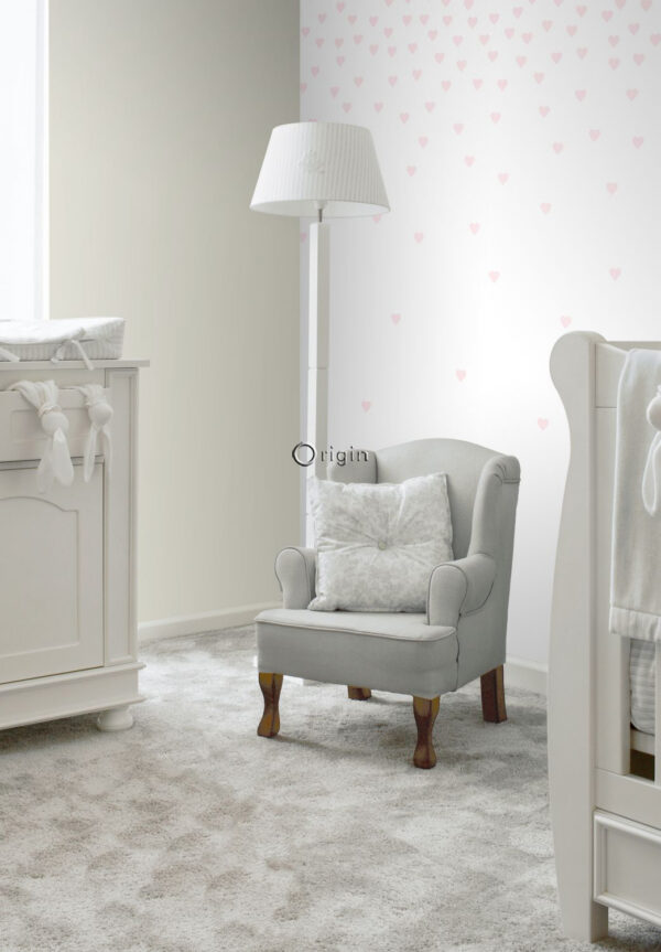 Origin Wallcoverings fototapeet konfettisüdamed - pehme roosa