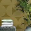 Origin Wallcoverings mittekootud tapeet XXL poolringid - sinepikollane