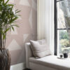 Origin Wallcoverings seina fototapeet graafiline motiiv antiikroosa