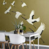 Origin Wallcoverings fototapeet kraanlinnud - sinepikollane