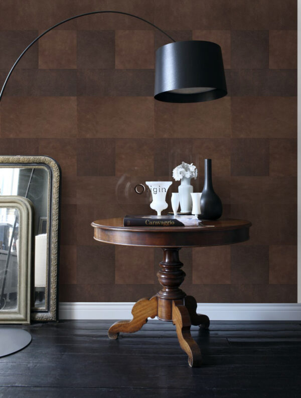 Origin Wallcoverings mittevilt tapeet XXL plaatmotiiv nahkpruun - pruun