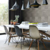 Origin Wallcoverings mittekoeline tapeet XXL plaatmotiiv nahksarnane soe hall