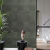 Origin Wallcoverings mittekoeline XXL plaadimotiiv nahksarnane tume roheline