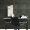Origin Wallcoverings mittekoeline XXL plaadimotiiv nahksarnane tume roheline