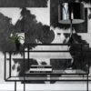 Origin Wallcoverings mittekootud tapeet XXL lehmanahk imitatsioon must-valge