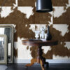 Origin Wallcoverings mittekootud tapeet XXL lehmanahk imitatsioon pruun-valge