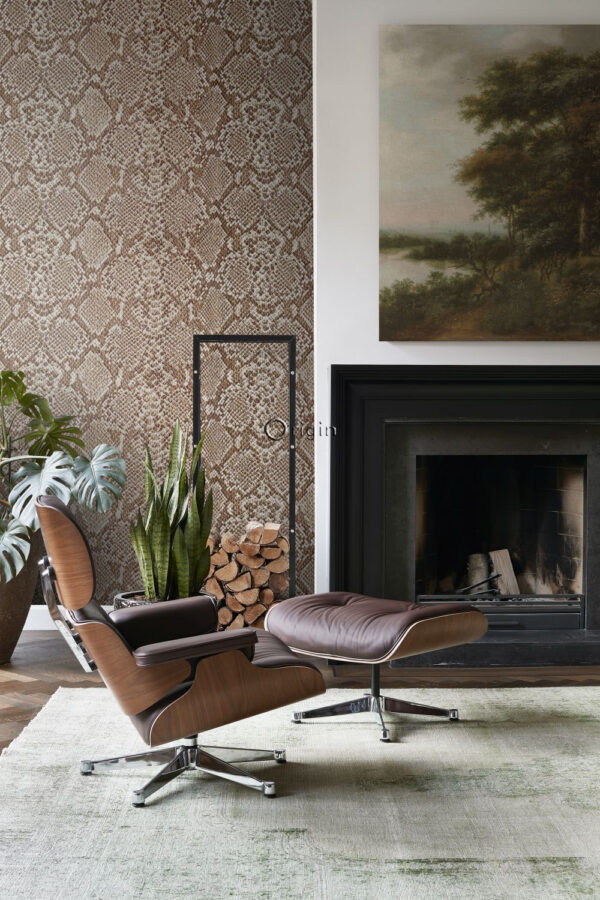 Origin Wallcoverings isekleepuv seinapilt madu nahk - pruun