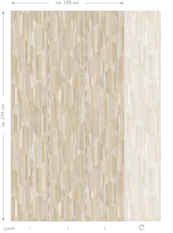 Origin Wallcoverings 3D puidumuster fototapeet - liivbeež