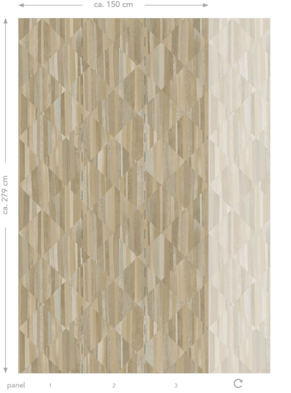 Origin Wallcoverings 3D puidumuster fototapeet - beež