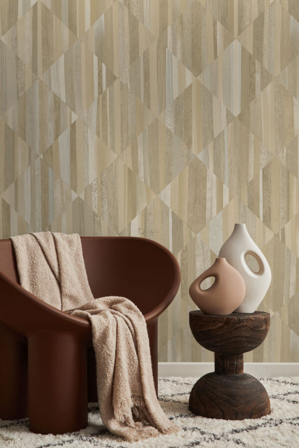 Origin Wallcoverings 3D puidumuster fototapeet - beež