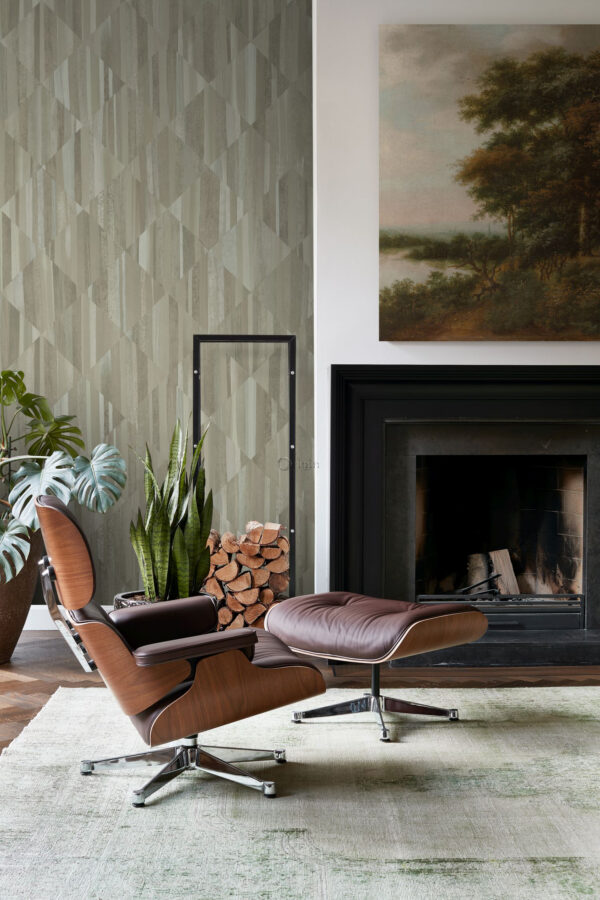 Origin Wallcoverings 3D puidumustriga isekleepuv fototapeet - taupe
