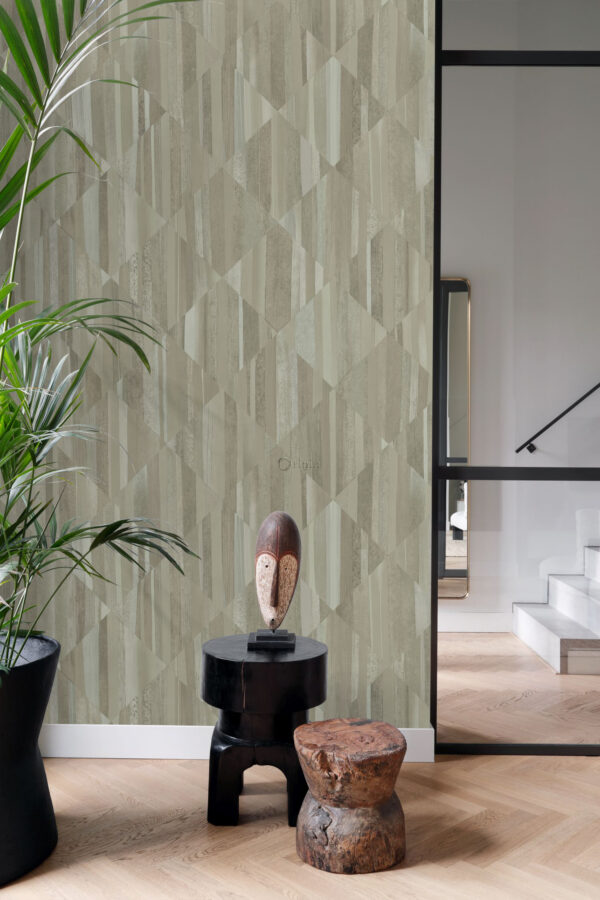 Origin Wallcoverings 3D puidumustriga isekleepuv fototapeet - taupe