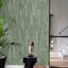 Origin Wallcoverings 3D puidumuster fototapeet - hallikasroheline