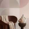 Origin Wallcoverings fototapeet Bauhaus stiilis ringid - beež ja roosa