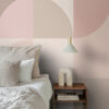 Origin Wallcoverings fototapeet Bauhaus stiilis ringid - beež ja roosa
