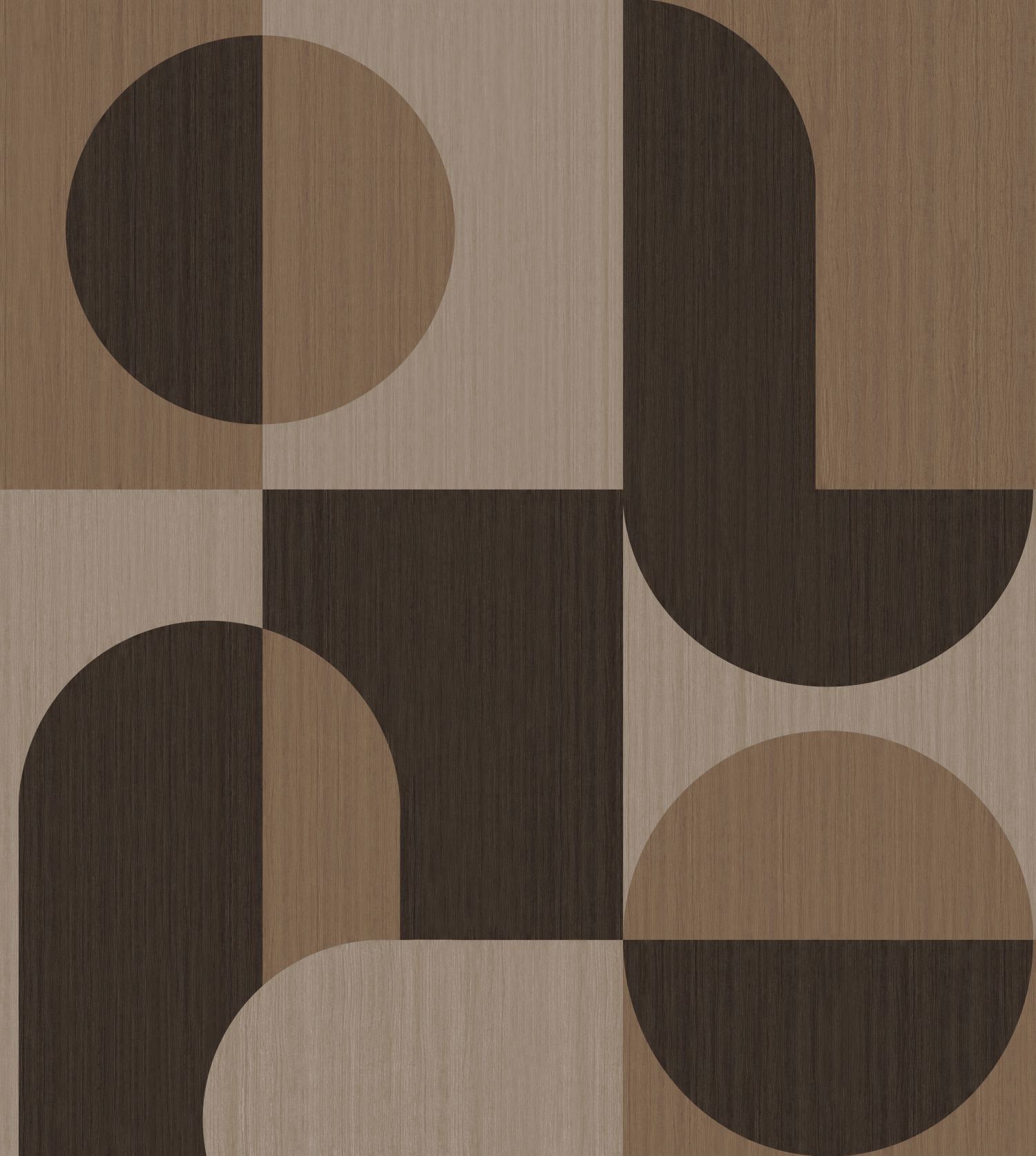 Origin Wallcoverings Bauhaus stiilis fototapeet - pruun