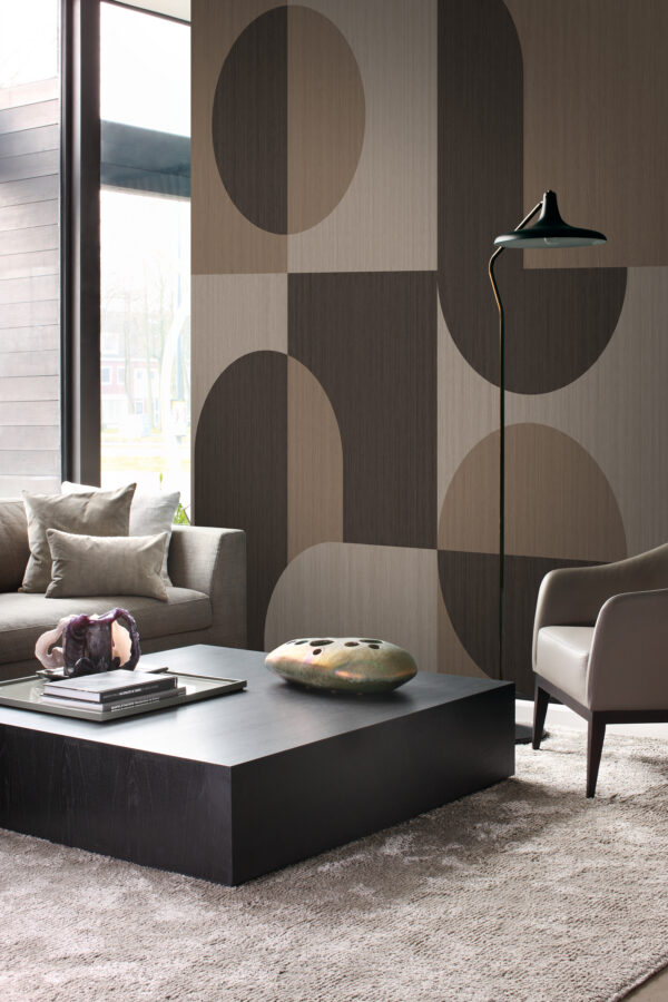 Origin Wallcoverings Bauhaus stiilis fototapeet - pruun