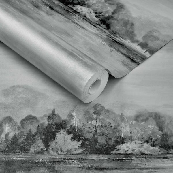 1838 Wallcoverings tapeet Lakeside Pewter