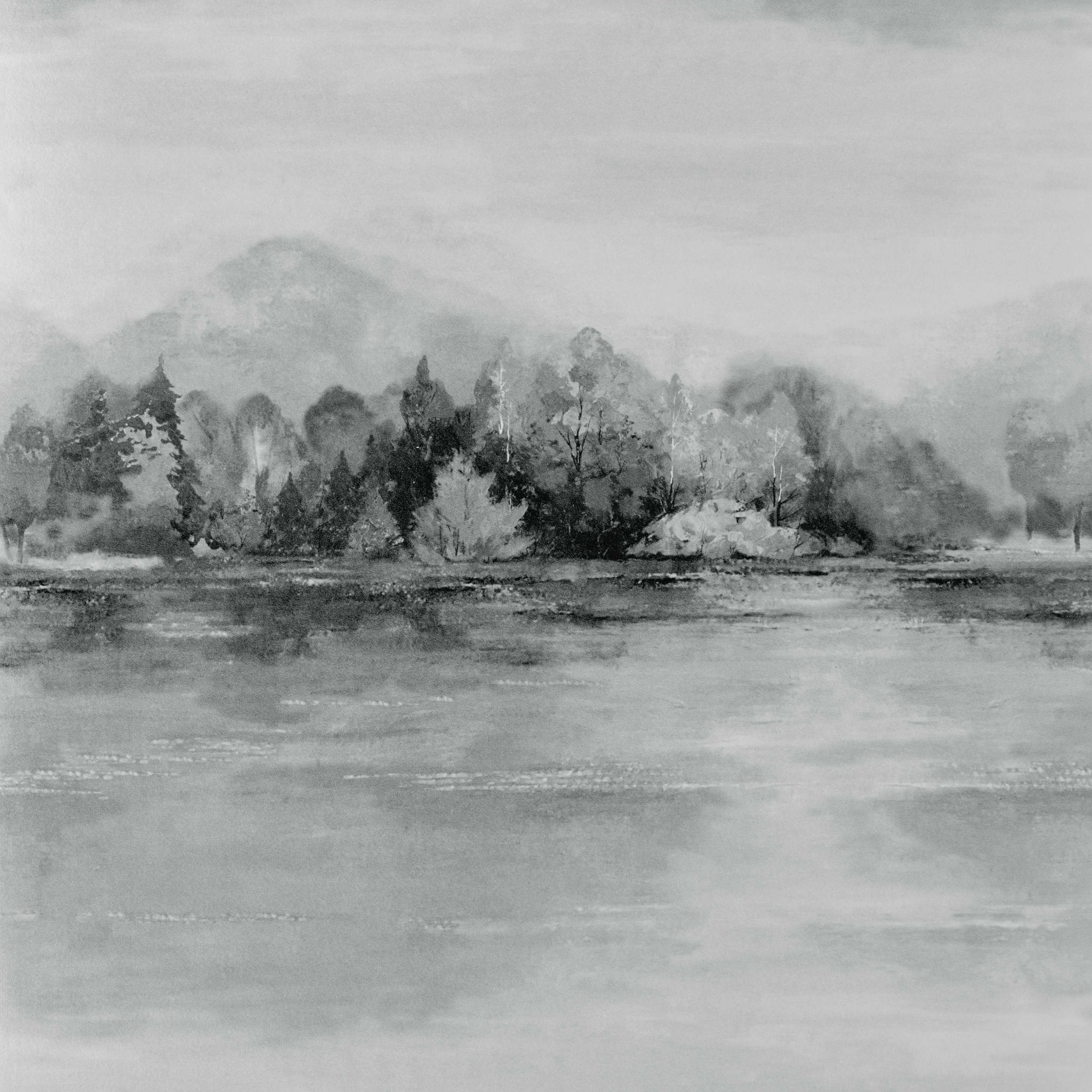 1838 Wallcoverings tapeet Lakeside Pewter