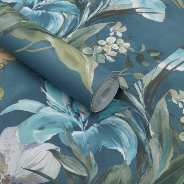 1838 Wallcoverings tapeet Lilliana Peacock