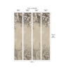1838 Wallcoverings tapeet Trailing Magnolia Burnished
