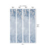 1838 Wallcoverings tapeet Trailing Magnolia Chambray