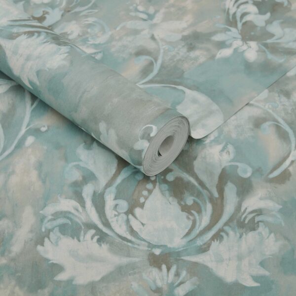 1838 Wallcoverings tapeet Ornamenta Aqua