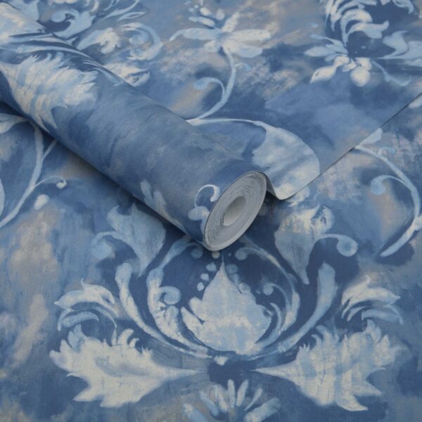 1838 Wallcoverings tapeet Ornamenta Indigo