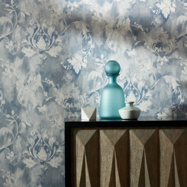 1838 Wallcoverings tapeet Ornamenta Pewter