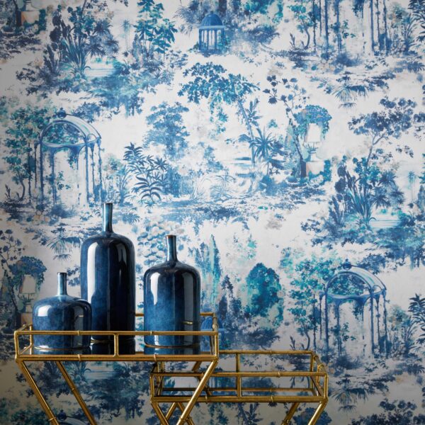 1838 Wallcoverings tapeet Pavilion Lupin