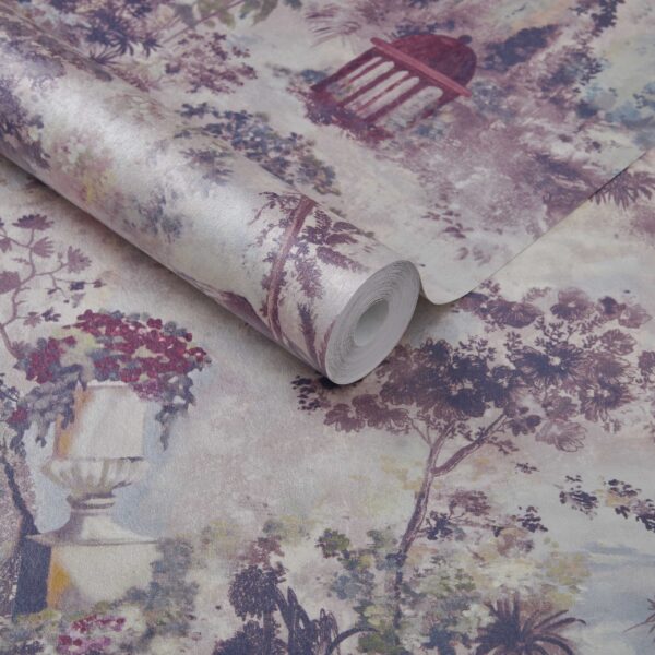 1838 Wallcoverings tapeet Pavilion Rose