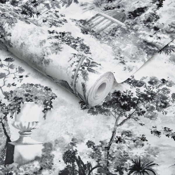 1838 Wallcoverings tapeet Pavilion Stone