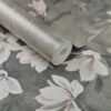 1838 Wallcoverings tapeet Trailing Magnolia Burnished