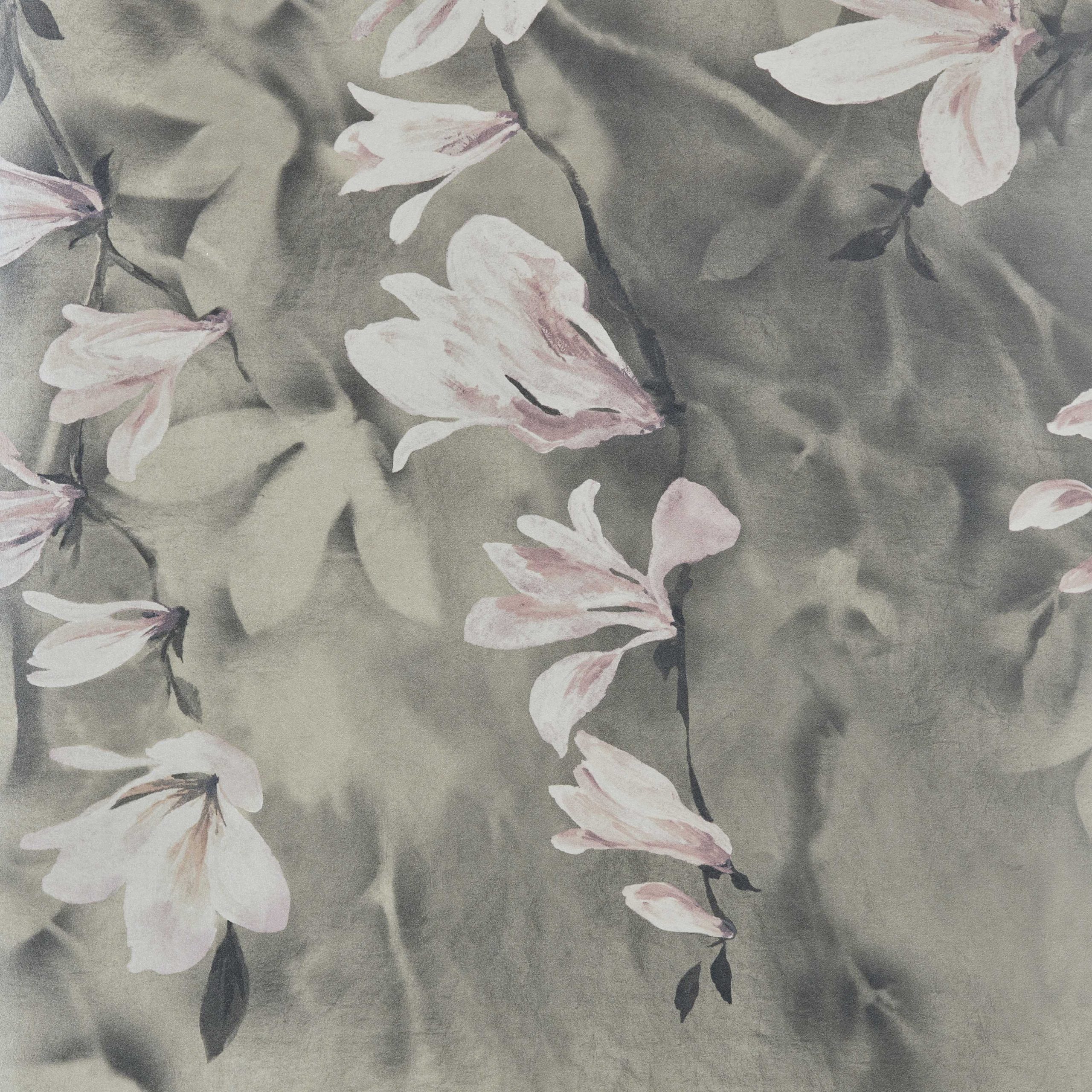 1838 Wallcoverings tapeet Trailing Magnolia Burnished