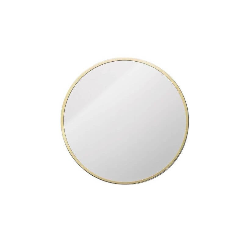 Peegel ümar kuldse raamiga