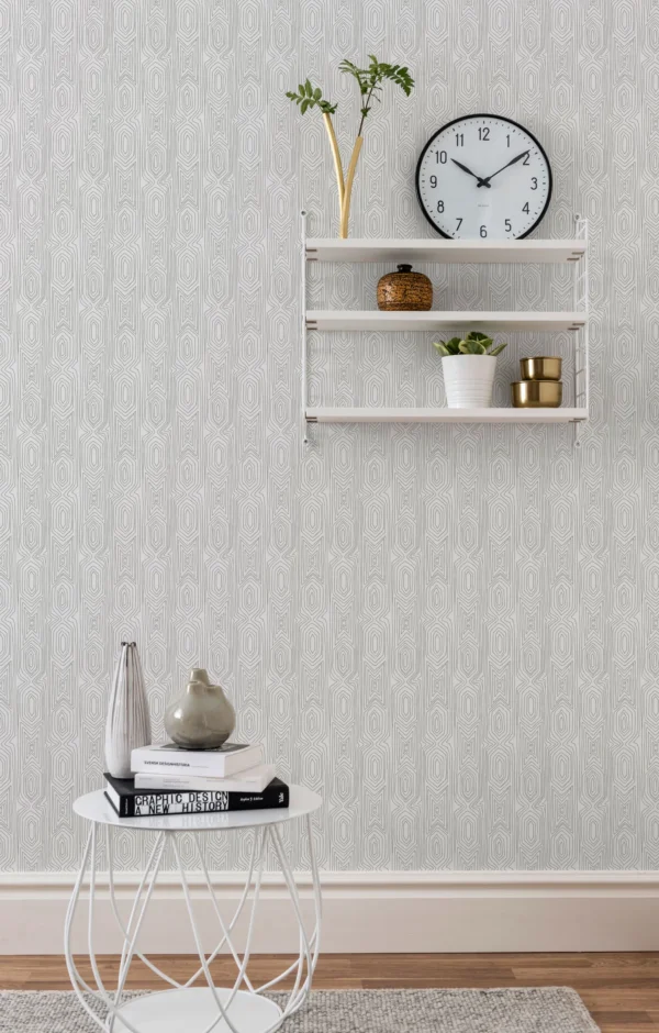 duro tapeet linjelek, vitgrå