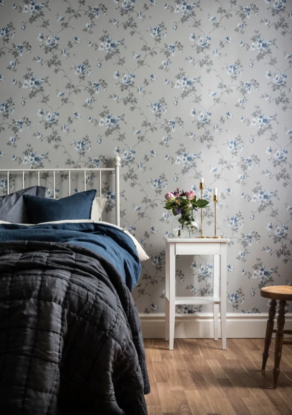 duro tapeet kristina, gråblå