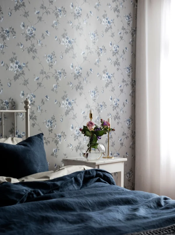 duro tapeet kristina, gråblå