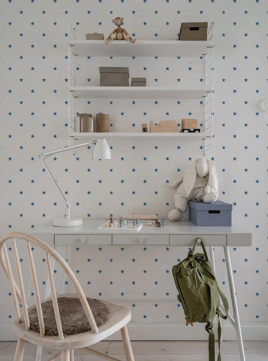 duro tapeet star, blå