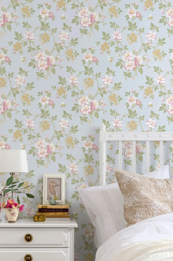 duro tapeet ester marias kammare, blå duro tapeet ester marias kammare, blå