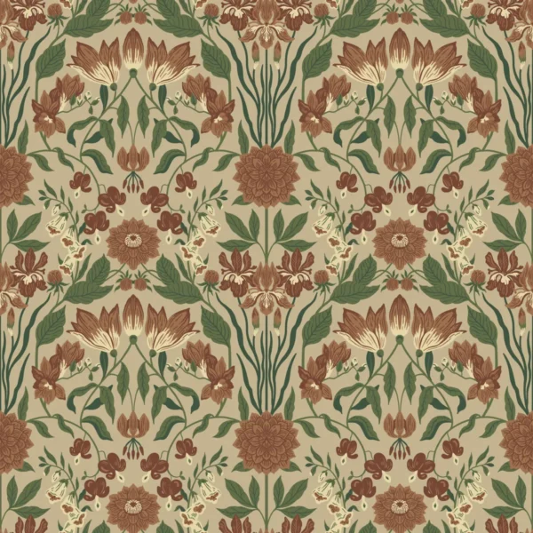 duro tapeet trädgården beige multi