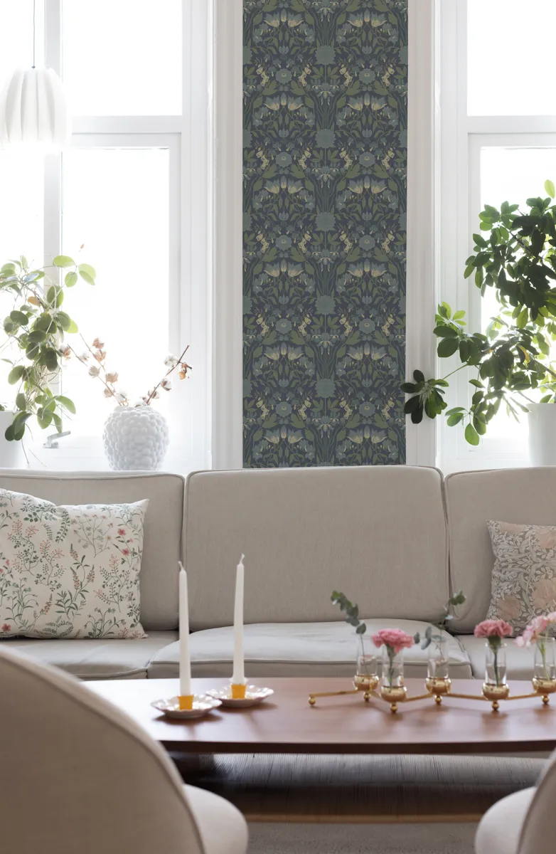 duro tapeet trädgården blå