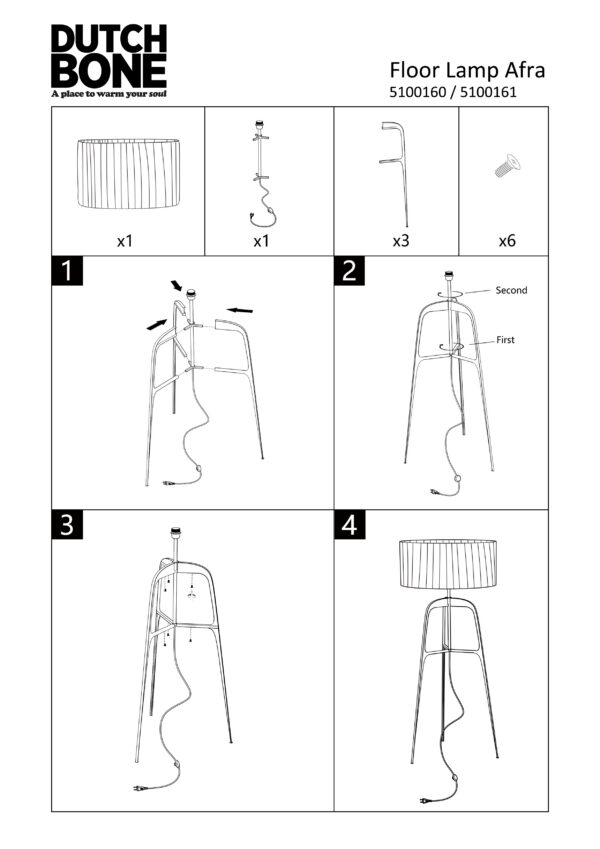 5100160_71 Dutchbone põrandavalgusti Afra